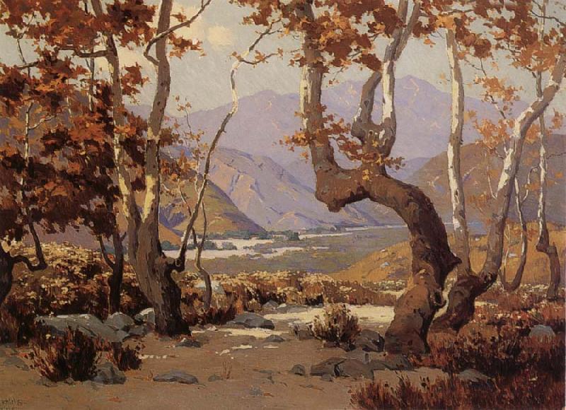 Elmer Wachtel Golder Autumn,Cajon Pass France oil painting art